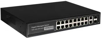   L2 PoE OSNOVO SW-8182/L(300W) Gigabit Ethernet  16 RJ45 PoE + 2 x RJ45 + 2 