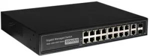   L2 PoE OSNOVO SW-8182/L(300W) Gigabit Ethernet  16 RJ45 PoE + 2 x RJ45 + 2 