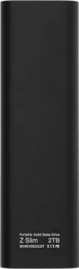  SSD External Netac 2.0Tb Z SLIM <NT01ZSLIM-002T-32BK> (USB3.2, up to 520/480MBs, 10029.5