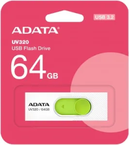   64GB USB 3.2 Gen1 AUV320-64G-RWHGN White/Green
