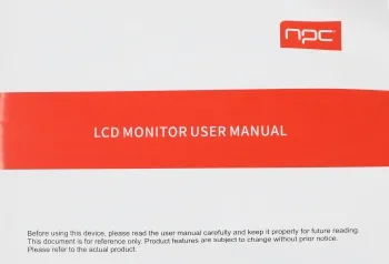  NPC 23.8 MD2409-A  IPS LED 5ms 16:9 HDMI  250cd 178/178 1920x1080 75Hz VGA