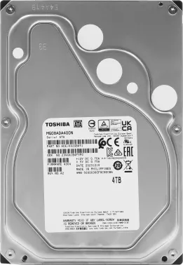   HDD Toshiba SATA3 4Tb 3.5 7200 256Mb 512n (replacement MG08ADA400E, MG04ACA400E, MG04A