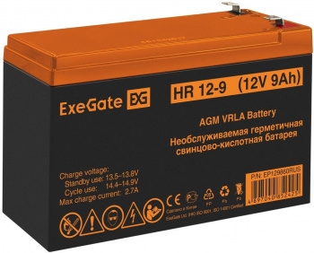  ExeGate EP129860RUS HR 12-9/EXG1290 (12V 9Ah 1234W),  F2