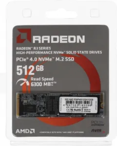  SSD AMD PCIe 4.0 x4 512GB R3MP40512G8 Radeon M.2 2280