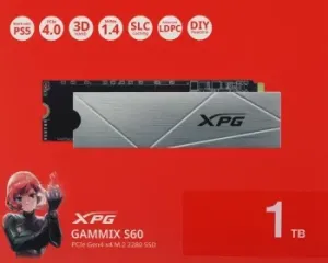   SSD ADATA M.2 2280 1TB XPG GAMMIX S60 PCIe Gen4x4 with NVMe, 5000/3200, MTB