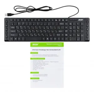  Acer OKW010 [ZL.KBDEE.002] Keyboard USB slim Multimedia black