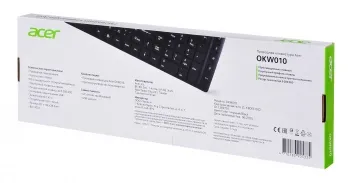  Acer OKW010 [ZL.KBDEE.002] Keyboard USB slim Multimedia black
