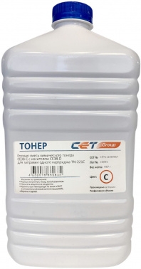 Тонер Cet CE38-C CET111069467 голубой с носителем бутылка 467гр. для принтера KONICA MINOLTA Bizhub