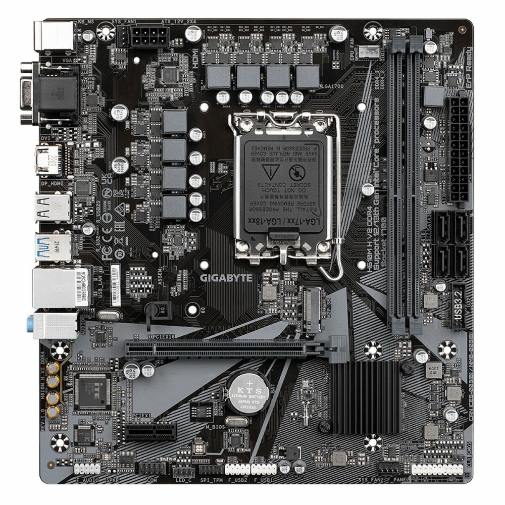   GIGABYTE H610M H V2 LGA1700