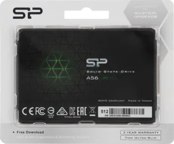  SSD Silicon Power 512Gb A56 SP512GBSS3A56A25 {SATA3.0, 7mm}