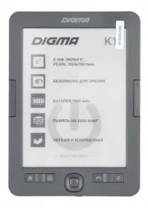   Digma K1 6 E-ink HD Pearl 758x1024 600MHz 128Mb/4Gb/SD/microSDHC -