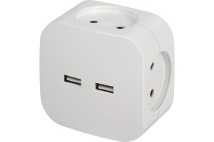   SP-4-USB-W  4  220+ 2xUSB 2400   10 .  00495
