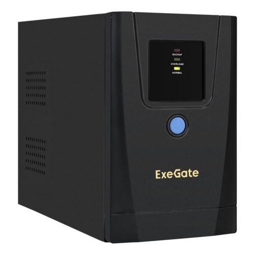 ИБП ExeGate SpecialPro UNB-900.LED.AVR.1SH.2C13 <900VA/500W, LED, AVR,1*Schuko+2*C13, металлический