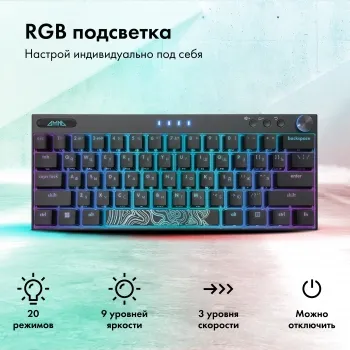  GMNG GG-KB500XW   USB  BT/Radio Multimedia for gamer LED (1