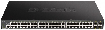  D-Link DGS-1250-52XMP/A1A, L2 Smart Switch with 48 10/100/1000Base-T ports and 4 10GBase-