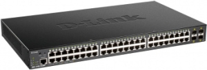  D-Link DGS-1250-52XMP/A1A, L2 Smart Switch with 48 10/100/1000Base-T ports and 4 10GBase-