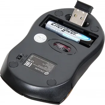  Oklick 585MW black optical (1600dpi) cordless USB (6but)