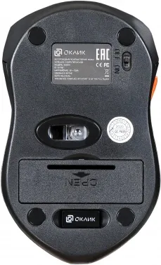  Oklick 585MW black optical (1600dpi) cordless USB (6but)