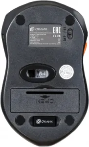  Oklick 585MW black optical (1600dpi) cordless USB (6but)