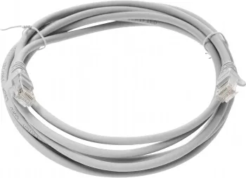 Кабель Патч-корд Lanmaster UTP LAN-PC45/U5E-3.0-GY вилка RJ-45-вилка RJ-45 кат.5е 3м серый LSZH (уп.