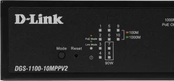  D-Link DGS-1100-10MPPV2/A 8G 2SFP 8PoE+ 