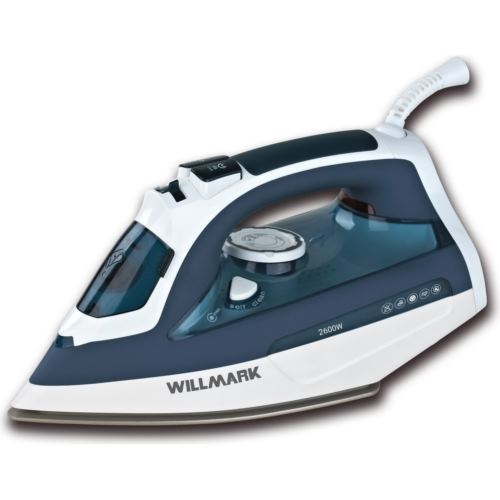 Утюг WILLMARK SI-2637CA (2600Вт, кер. под., 470мл, анти-накипь, анти-кап.,очист.,ав/откл., пар удар)