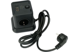   Cablexpert Tower TWR-4-CU2-B-2, 4, 10, 1xType-C PD, 20, 2USB, 2, . 2+, 