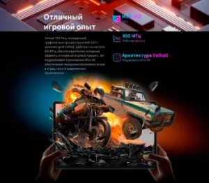  Teclast T50Plus Tiger T620 (2.0) 8C RAM6Gb ROM256Gb 10.95 IPS 1920x1200 4G 2Sim Android 14 