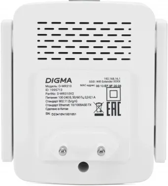    Digma D-WR310 (D-WR310V2) N300 Wi-Fi 