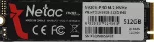  SSD Netac 512Gb M.2 N930E Pro Series <NT01N930E-512G-E4X> Retail (PCI-E 3.1 x4, up to 208