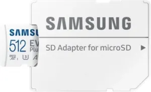  microSDXC 512GB Samsung MB-MC512SA/EU EVO Plus + adapter