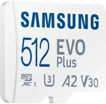   microSDXC 512GB Samsung MB-MC512SA/EU EVO Plus + adapter