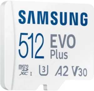   microSDXC 512GB Samsung MB-MC512SA/EU EVO Plus + adapter