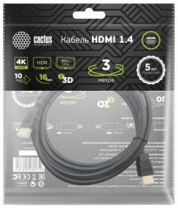  - Cactus CS-HDMI.1.4-3 HDMI (m)/HDMI (m) 3.   
