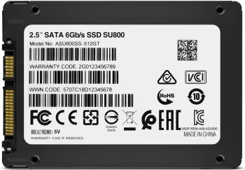  SSD Adata 512GB Ultimate SU800, 2.5, SATA III, [R/W - 560/520 MB/s] 3D-NAND TLC, SMI