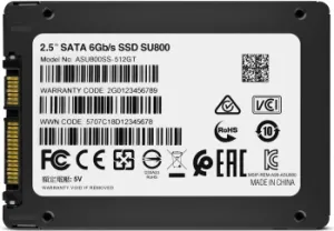  SSD Adata 512GB Ultimate SU800, 2.5, SATA III, [R/W - 560/520 MB/s] 3D-NAND TLC, SMI