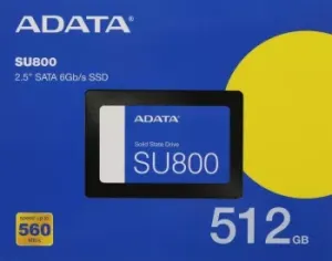  SSD Adata 512GB Ultimate SU800, 2.5, SATA III, [R/W - 560/520 MB/s] 3D-NAND TLC, SMI