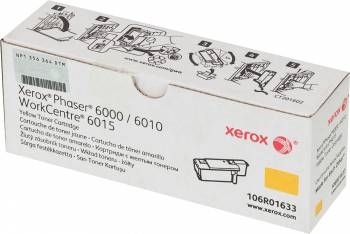 Тонер-картридж Xerox 106R01633 желтый для Xerox Ph 6000/6010N/WC 6015 (1000 стр.)(Channels)