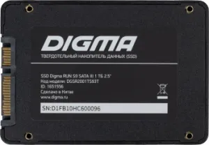  SSD Digma SATA III 1Tb DGSR2001TS93T Run S9 2.5