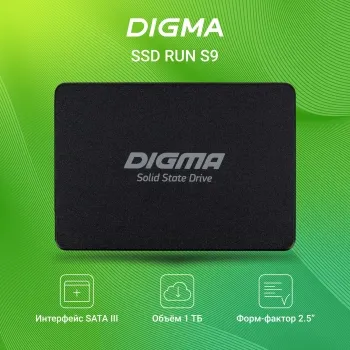  SSD Digma SATA III 1Tb DGSR2001TS93T Run S9 2.5