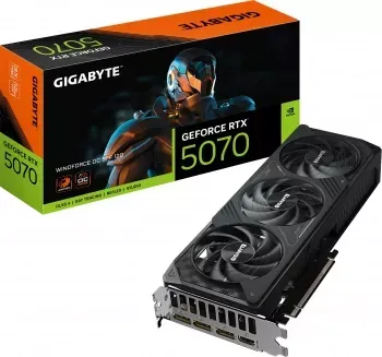  Gigabyte PCI-E GV-N5070WF3OC-12GD 1.0 NVIDIA GeForce RTX 5070 12Gb 192bit GDDR7 2805/2800