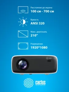 Cactus CS-PRM.07WT.Full HD LCD 3200Lm LS 320Lm ANSI (1920x1080) 1500:1  :30000