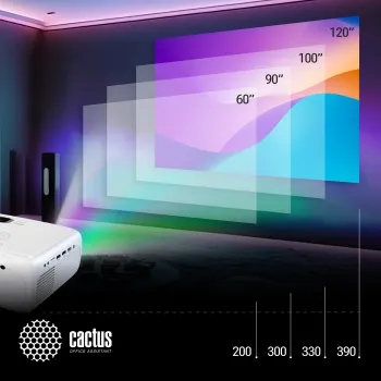  Cactus CS-PRM.07WT.Full HD LCD 3200Lm LS 320Lm ANSI (1920x1080) 1500:1  :30000