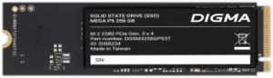  SSD Digma Mega P5 M.2 2280 PCIe 3.0 x4 256GB DGSM3256GP53T
