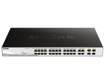  DGS-1210-28P/F5A  L2 PoE-, 24x1000Base-T, 4Combo 1000Base-T/SFP