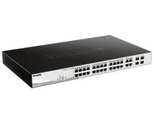  DGS-1210-28P/F5A  L2 PoE-, 24x1000Base-T, 4Combo 1000Base-T/SFP