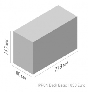     Ippon Back Basic 1050 Euro 600 1050 