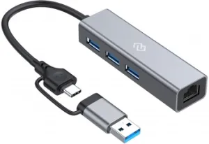  USB-C Digma DHUB-LAN-4port 4. 