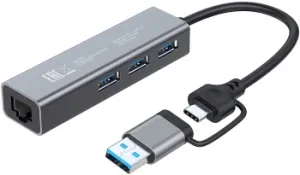  USB-C Digma DHUB-LAN-4port 4. 