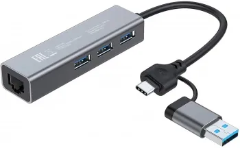  USB-C Digma DHUB-LAN-4port 4. 